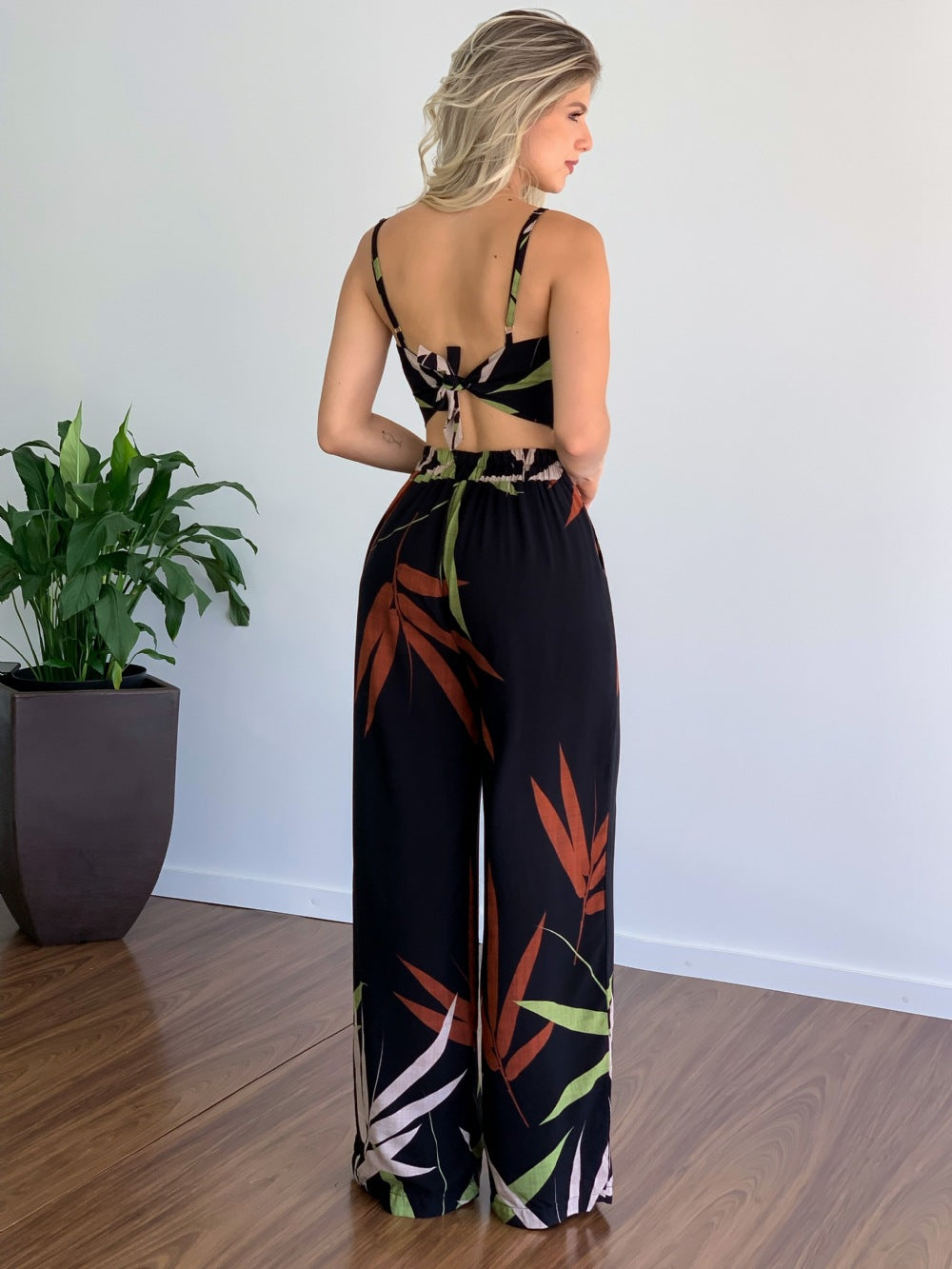 Printed Casual Pants Set For Women