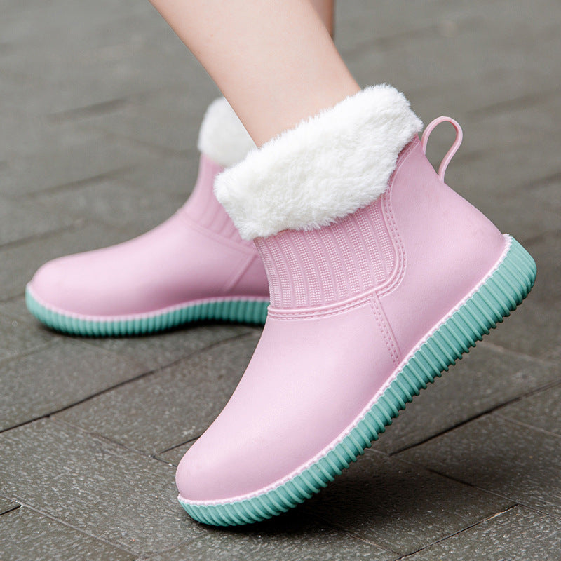 Fashion Women's Trendy Short Water Shoes Outer Wear Waterproof